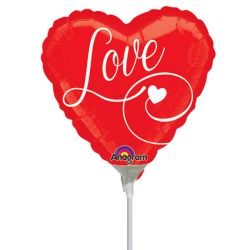 בלון על מקל 4- LOVE