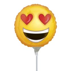 בלון על מקל 4- אימוג'י לבבות