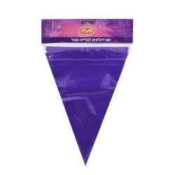 באנר שרשרת משולשים-סגול