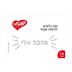 סט בלונים 14 לניפוח עצמי- אהבה שלי כסף