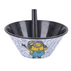 קערת פלסטיק עם קשית - מיניונים מוזיקה