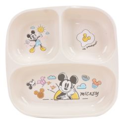 צלחת פלסטיק מחולקת - מיקי מאוס