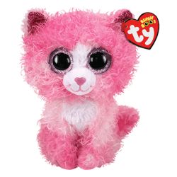 בובת TY עיניים גדולות (M)-רייגן חתולה ורודה