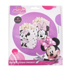 קופסאות פופקורן וחטיפים 6יח-מיני מאוס קלאסי