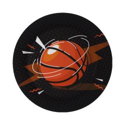 צלחות נייר 20סמ - כדורסל