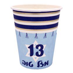 כוסות נייר 9OZ 8יח-מזל טוב 13