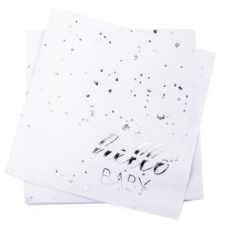 מפיות נייר 2 שכ 33X33 סמ 20 יח- בייבי הטבעת כסף