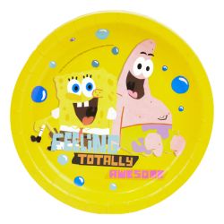 צלחות נייר 21 סמ עגולות 8 יח-בוב ספוג VFM