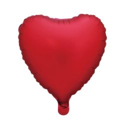 בלון מיילר 18 - לב אדום מאט -ארוז 50 יח'
