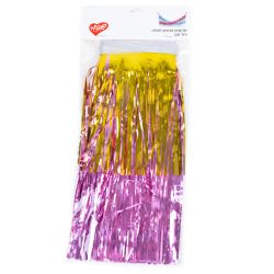 שרשרת פרנזים לתליה- זהב ורוד