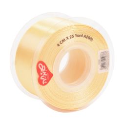 סרט סאטן 25 יארד 4 סמ - קרם
