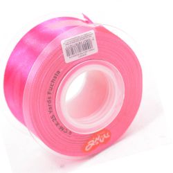 סרט סאטן 25 יארד 4 סמ - פוקסיה
