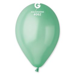 בלון GM110 מטאלי טורקיז אקווהמרין 62 100יח