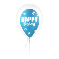 בלון בתוך בלון HB לבבות מעורב צבעוני - 100 יח