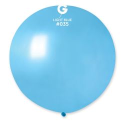 בלון פיתה GM220 מטאלי תכלת 35 25יח