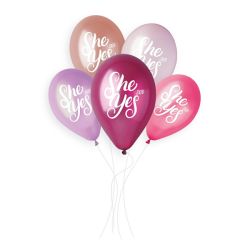 בלון GM120-מודפס SHE SAID YES מעורב צבעים 50 יח