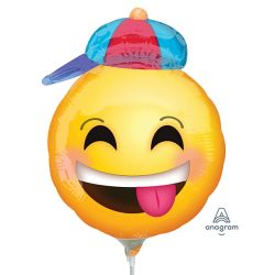 בלון על מקל 9- סמיילי שמח עם כובע