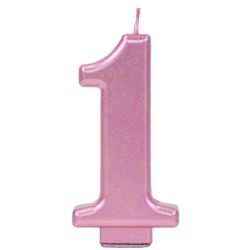 נר גדול מעמד שחור רוזגולד מטאלי - ספרה 1