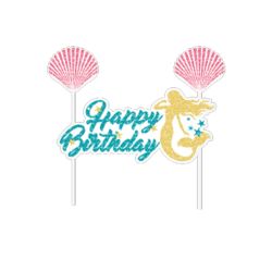 ערכת קישוט לעוגה-בת ים