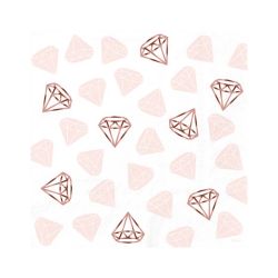 מפיות נייר 33X33- טבעות רווקות הטבעת רוז גולד- 12 יח