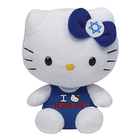 בובת TY עיניים גדולות-הלו קיטי ירושלים I Love Jerusalem