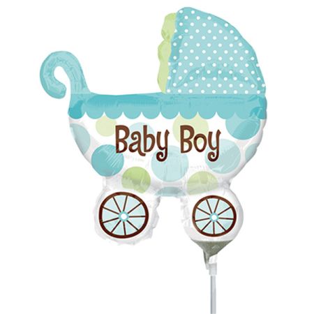 בלון על מקל 9- עגלת תינוק