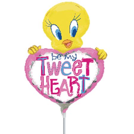 בלון על מקל 9- טוויטי עם לב
