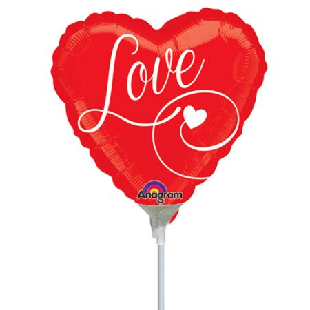 בלון על מקל 4- LOVE