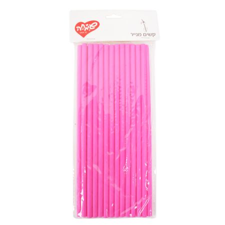 קשים מנייר 25 יח- ורוד טרופי