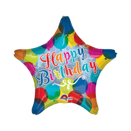 בלון מיילר 18-אנגלית HB כוכב עם בלונים מ