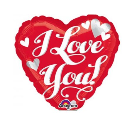 בלון על מקל 4- I LOVE U כתב יד