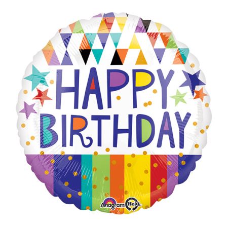 בלון מיילר 18-אנגלית HB משולשים פסים וכו