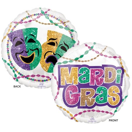 בלון מיילר 18-צרפתית Mardi gras מסכות וש
