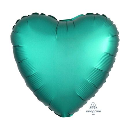 בלון מיילר 18- חלק לב ירקרק כרום אנגרם