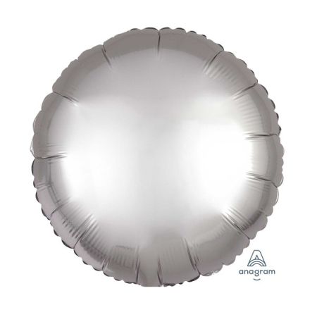בלון מיילר 18- חלק עגול כסף פלאטינום כרום אנגרם