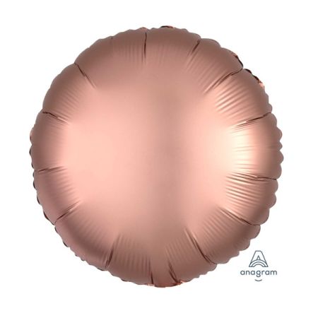 בלון מיילר 18- חלק עגול ורוד נחושת כרום אנגרם