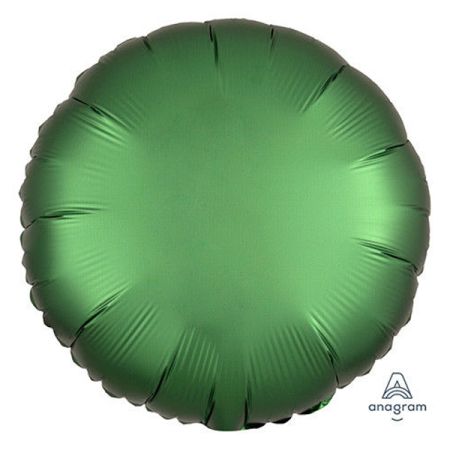 בלון מיילר 18- חלק עגול אמרלד ירוק כהה כרום אנגרם