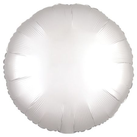 בלון מיילר 18- חלק עגול לבן כרום אנגרם