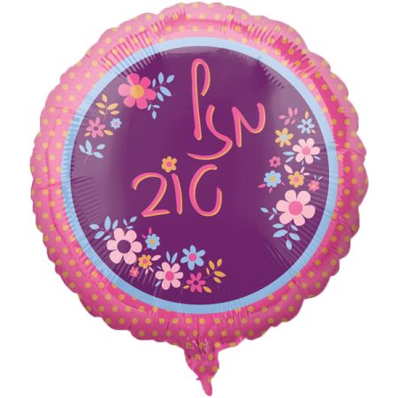 בלון מיילר 26 HB עברית - מזל טוב פרחוני