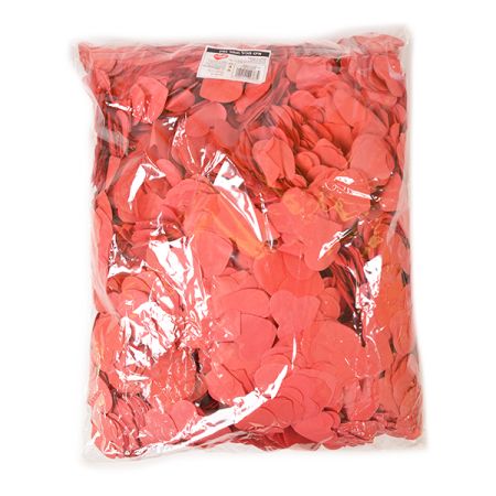 קונפטי בתפזורת 1 קג-לבבות (אדום)