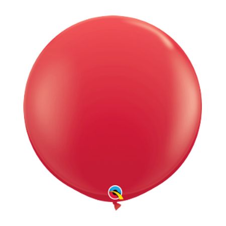 בלון Q3feet חלק-אדום-2יח בשקית