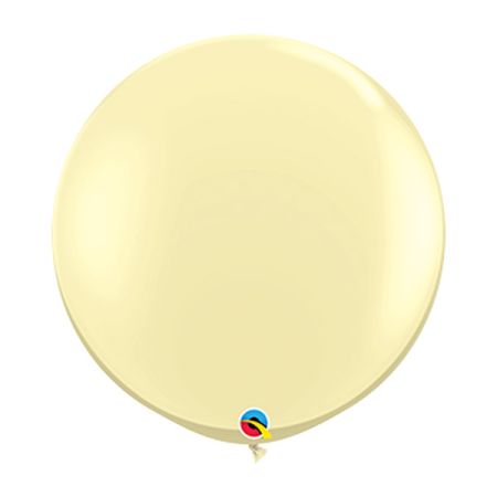 בלון Q3feet חלק-אייבורי סילק-2יח בשקית