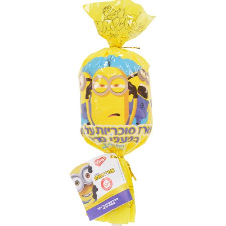 בוקט סוכריות על מקל 10 יח-מיניונים