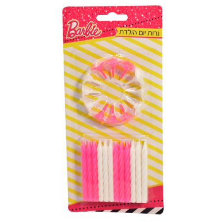 נרות יום הולדת - ברבי