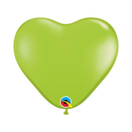 בלון Q6 לב - ליים גרין -100יח