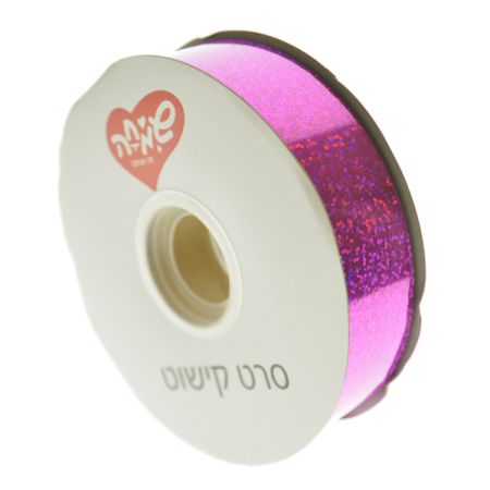 סרט 30ממ100xיארד- הולוגרפי ורוד בהיר