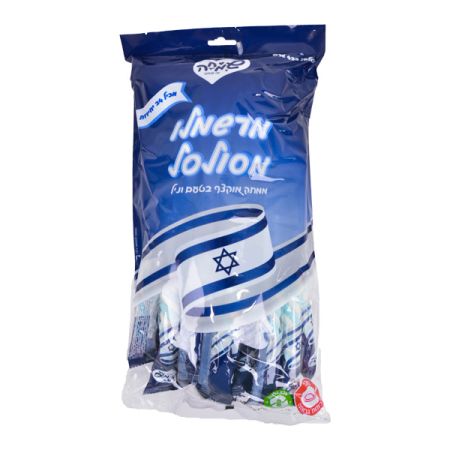 מרשמלו מסולסל ארוך 18 גר- דגל ישראל