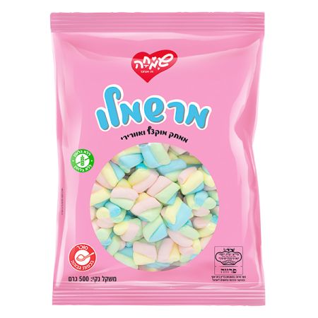 מרשמלו 500 גרם - טוויסט תותי פרוטי צבעוני