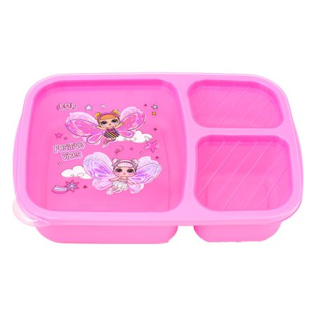 קופסת אוכל מחולקת שלושה תאים - LOL פיות