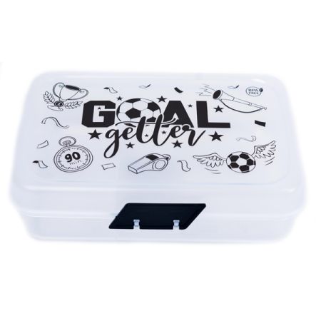 קופסת אוכל מחולקת  BPA FREE  כדורגל מאוייר